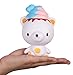 Anboor 5.1 Inches Jumbo Slow Rising Squishies Ice Cream Poop Yummy Bear Kawaii Scented Squishies Animal Toy for Collection 1 Pcs Color Random