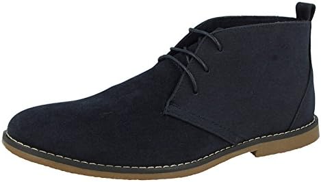 Directional Footwear Mens Faux Suede Lace up Flat Desert Chelsea Ankle Boots Size 6-12