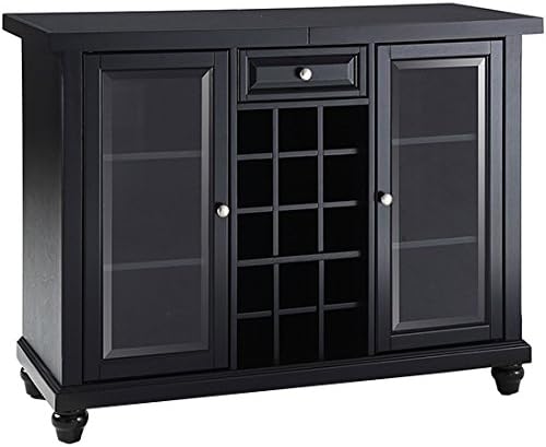 Amazon Com Crosley Furniture Cambridge Sliding Top Bar Cabinet