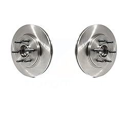 Front Disc Brake Rotors And Hub Assembly Pair For