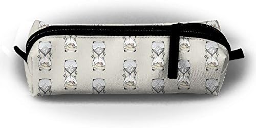 Plant The Hourglass Printed Pencil Case Pen Bag Multifunction Makeup Pouch Zipper Box Office