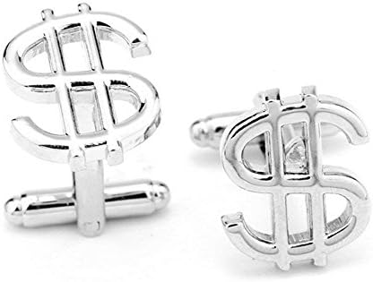 Hosaire Cufflinks Shirt Cufflinks Dollar Sign Stud Earrings (1 Pair)
