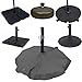 Duraviva Outdoor Patio Umbrella Base Stand Weatherproof Layover Cover - Waterproof, Easy-to-Use Quick Fastener Design - Fits Bases up to 36 inch in Diameter