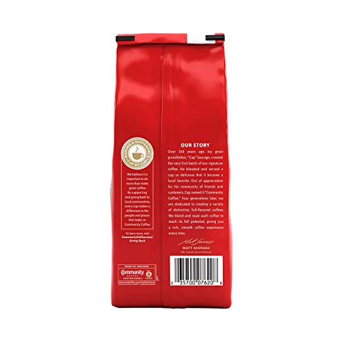 Community Coffee French Roast Ground Coffee, Extra Dark Roast, 32 Ounce