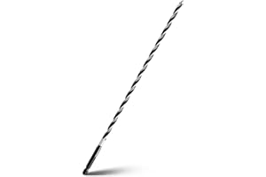 WOBLLMX 1/4" x 12" Auger Drill Bit for Wood, Hex Shank Tri Flute Ship Auger Long Drill Bit for Soft and Hard Wood,Tree Stump,Plastic,Drywall and Composite Materials