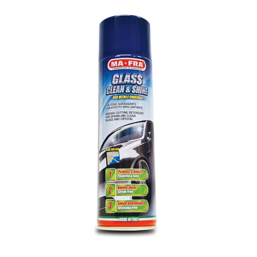 Mafra Glass Clean & Shine - Nettoyage Rapide des vitres de Voiture, 500 ml