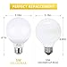 Seealle Vanity Light Bulbs, G25 50W LED Globe G25 E26 Bulb Equivalent, 2700K Warm White, Medium E26 Base, Non-Dimmable, Make Up LED Light Bulbs for Bedroom Washroom Mirror(Pack of 4)
