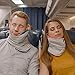 trtl Pillow Plus - Adjustable Pillow for Airplane Travel - Travel Pillow with Luxury Foam Padding for Head and Neck Support - Lightweight - Machine Washable - Waterproof Carry Bag - Blue