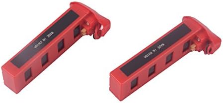YouCute 2PCS 7.4v 1800mAh Batteries for mjx B2C B2W B2 Bugs 2w Bugs 2 D80 F18 RC Drone Spare Par (New) (2PCS Batteries)