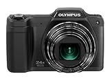 Olympus Stylus SZ-15 Digital Camera with 24x Optical Zoom and 3-Inch LCD (Black) (Old Model)