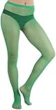 ToBeInStyle Women's Fishnet Seamless Pantyhose - Kelly Green