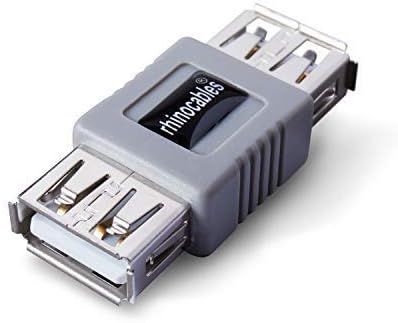 rhinocables USB 2.0 A Male to A Male Cable Double End High Speed USB Plug Data Transfer Lead for External Hard Drive Laptop