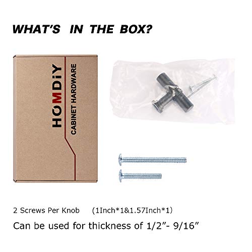 homdiy Black Knobs Drawer Knobs HDT18BK Hardware