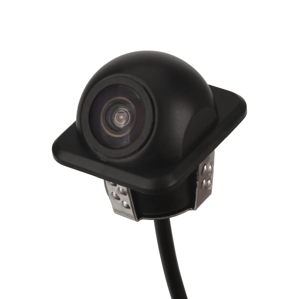 Erisin 150° Fisheye AHD CVBS Car Rear View Camera Reversing Backup Front Camera 720P Waterproof Distance Scale Line