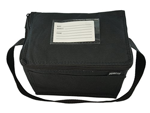 Insulated Lunch Cooler Bag, Black