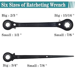 groword 2PC Reversible Ratcheting Wrench