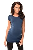 Purpless Maternity Top T-Shirt Pregnancy Top Clothing 5010 (6, Jeans)
