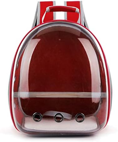 Yearkala Pet Parrot Carrier Bird Travel Bag Space Capsule Transparent Backpack Breathable 360° Sightseeing
