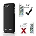 iphone 7plus battery case,CHYING iPhone Portable Charger iPhone 7 plus (5.5 inch) 4880mAh Extended Battery Pack Power Cases (Build-in Magnet Design) [Black]