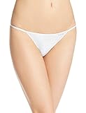 Calvin Klein Women's Sleek String Bikini Panty, White, Medium