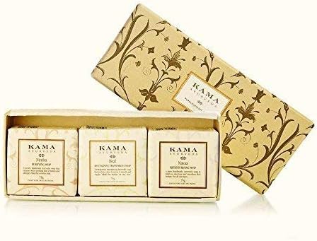 KAMA AYURVEDA Caja-Regalo Jabones Puros Ayurvedicos: Amazon.es: Salud y cuidado personal