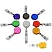 SHINES 9 Colors Id Badges Card Holder Office Retractable Reel Key Clip Holders
