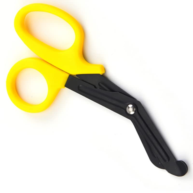 Bandage Scissors, Nursing Scissors Trauma Scissors, Medical Supplies Medical Scissors, for Surgery for Nurses (Yellow)
