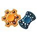 Fidget Spinner Stainless Steel High Speed Bearing Stress Reducer Good For Fidget Hands (Orange B)
