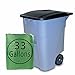 Kekow 39 Gallon Large Trash Bags, Green, 64 Counts, F