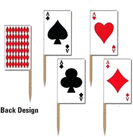 idealWigsNet Casino Card Picks - Pack of 50 - 2.5"