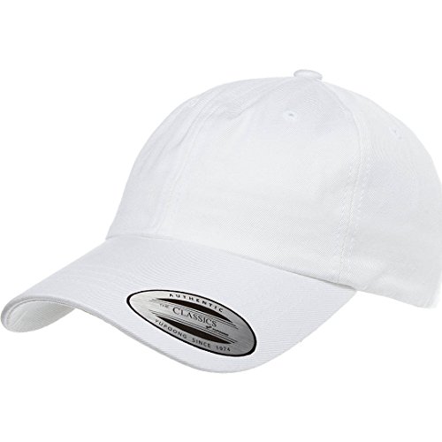 Flexfit/Yupoong 6245CM Low Profile Cotton Twill (Dad Cap) (White)