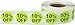 InStockLabels 10% Green Stickers for Retail, 500 Labels per Roll, 3/4