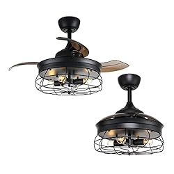 Parrot Uncle Ceiling Fans with Lights and Remote