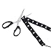 Maxdot 1 Yard Grommet Tape Eyelet Tape Cotton Tape Eyelet Twill Tape and 3 Yards Cotton Drawcord (Black)