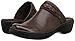 Clarks Women's Delana Abbey Clog, Dark Brown Leather, 070 M US