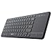 eSynic ESY004 2.4G Wireless Touch Keyboard USB Touchpad Media with Built-in Large Size Trackpad Mouse, Black