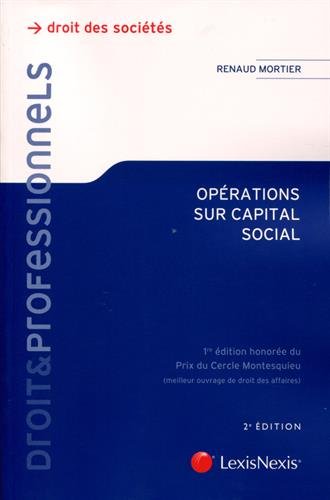 Opérations sur capital social
