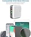 TOZO Quick Charge 3.0 25W 4-Port USB Travel Wall Charging Station Foldable Plug, Type C, Power Adapter for Wireless Charger, for iPhone X / 8, iPad , Samsung Galaxy Note8 / S8 S8+ and More [White]