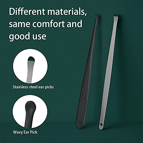 6-in-1 Ear Pick Set, Ear Wax Removal Kit, Professional Ear Cleansing Tool Set, Reusable Ear Pick Earwax Removal Kit with a Storage Box