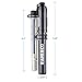 Mini Bike Pump,Raniaco 120PSI Portable Bicycle Frame Pump with Gauge,High Pressure Cycling Pump for Presta & Schrader,With Tire Patch Kit and Ball & Balloon air Inflation Needles