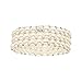 Women's Freshwater Cultured Pearl Bracelet Easy-on Stretch Triple Strand w/ Stainless Steel spacer beads