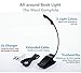 Book Light with Warm, Cool and Natural — Adjustable Bright to Read in Bed or Anywhere — 85 Hours x Charge — UL USB Charger — Gift Boxed, Clip On LED Lamp, Eco Friendly Replaceable 1200mAh Battery