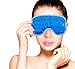 Ice Eye Mask by FOMI Care | Cooling Technology for Relaxing Sleep | Blackout for Airplane Travel | Migraine Headache, Eye Puffiness, Dark Circle Relief | Reusable Ankle Wrap | Fabric Backing (Blue)