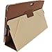 iGadgitz Brown 'Portfolio' PU Leather Case Cover for Asus Transformer Pad & Keyboard Dock TF700 TF700T TF700KL Infinity 10.1