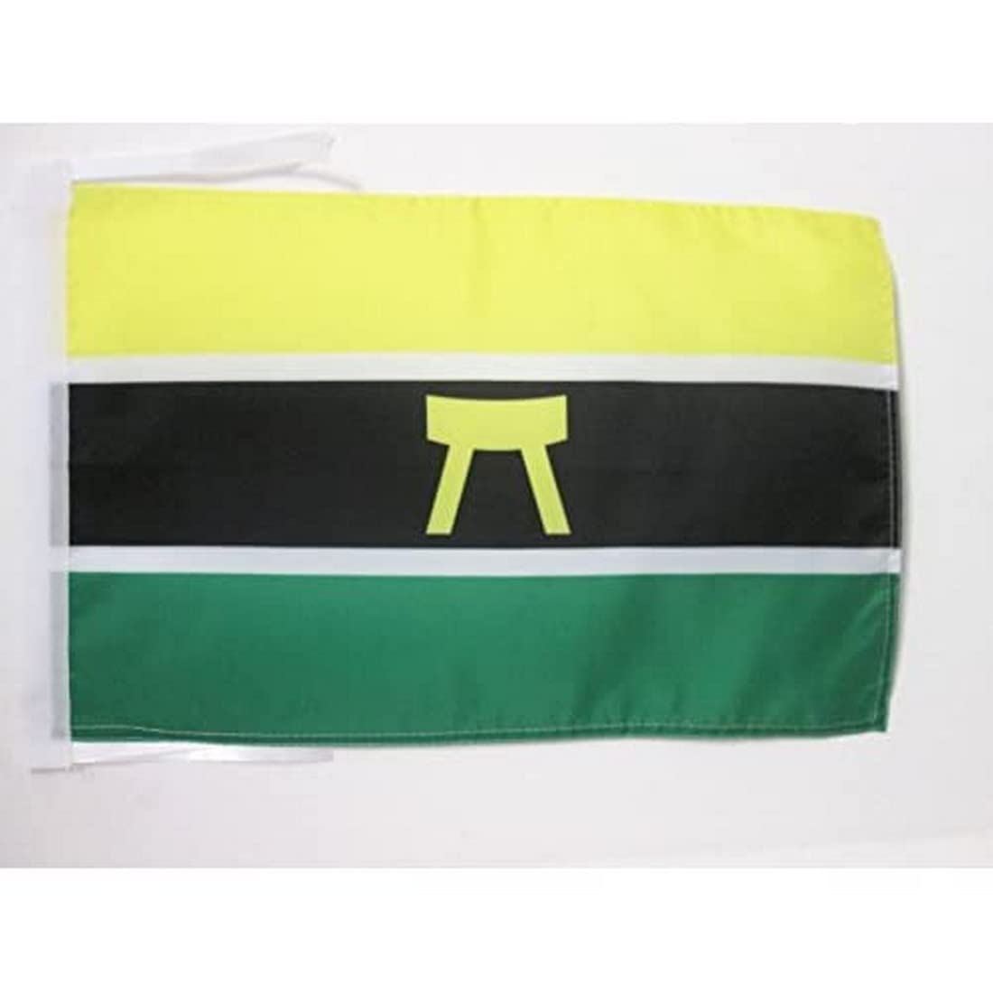 AZ FLAG - Ashanti people Flag - 18'' x 12'' - 100% Polyester Asante Small Banner with Two Cords - Fade Resistant - Vivid Colors - 18x12 in - 45x30 Cm — image 1
