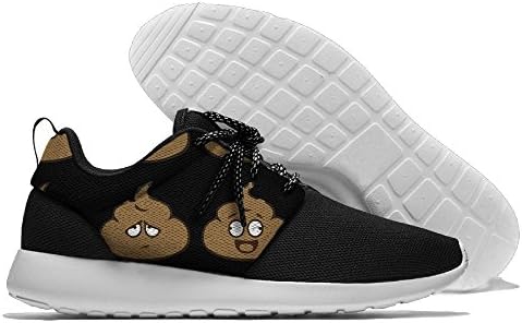 Fun Poop Emoji Mens Mesh Breathable Casual Sneakers Lightweight Athletic Tennis Walking Running Shoes