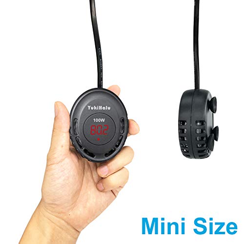 YukiHalu Small Size Submersible Aquarium Heater, 1℉ Accuracy, Mini Fish