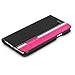 iPhone 6 Plus / iPhone 6S Plus Case - Poetic iPhone 6 Plus / iPhone 6S Plus Case [FlipBook Series] - [Lightweight] [Professional] PU Leather Protective Flip Cover Case for Apple iPhone 6 Plus (2014)/iPhone 6S Plus (2015) Black/Magenta (3 Year Manufacturer Warranty From Poetic)