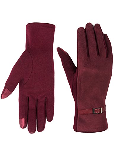 Women winter gloves touch screen fingers,warm smartphon…