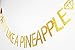LOVELY BITON™ Gold Party Like A Pineapple Letters Banner Decoration Kit Themed Party Banner for Birthday Wedding Showers Photo Props Window Decor